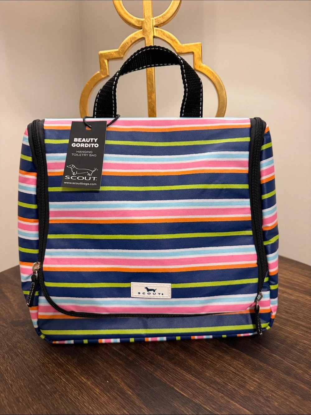 Scout Striped Hanging Toiletry Bag - NWT
